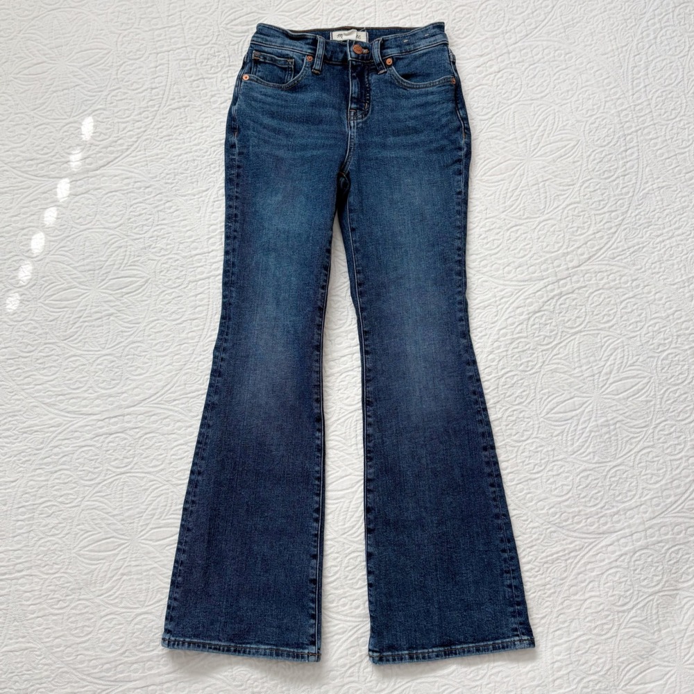 Madewell Petite High-Rise Skinny Flare Jeans, Alvord Wash Sz 23P
